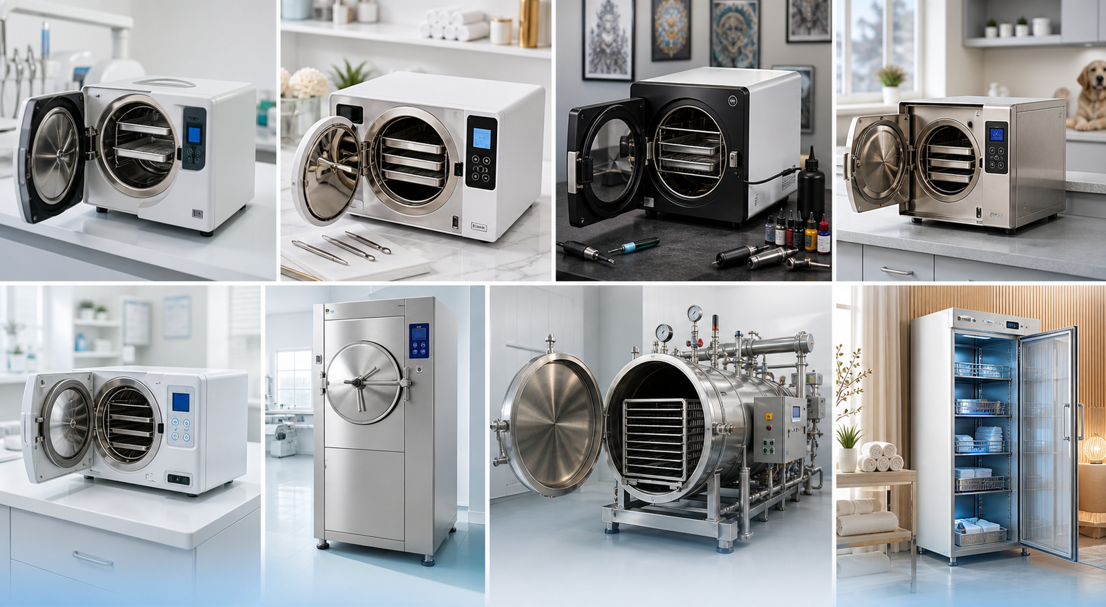 Variações de autoclaves para manutenção preventiva e corretiva